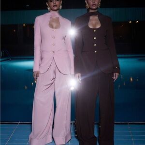 Blazer with farshi shalwar